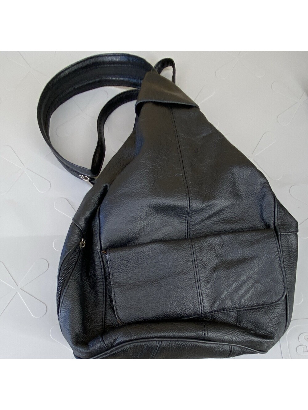 DesignersNeeds Convertable Black Leather Backpack Purse